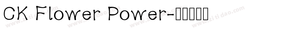 CK Flower Power字体转换